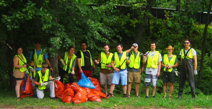 post river clean-up